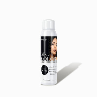 Tyche Magic Color Hair Spray – HLTS01 Black – Temporary, Transfer-Proof Color – 3.53 oz - ANNS BEAUTY SUPPLY